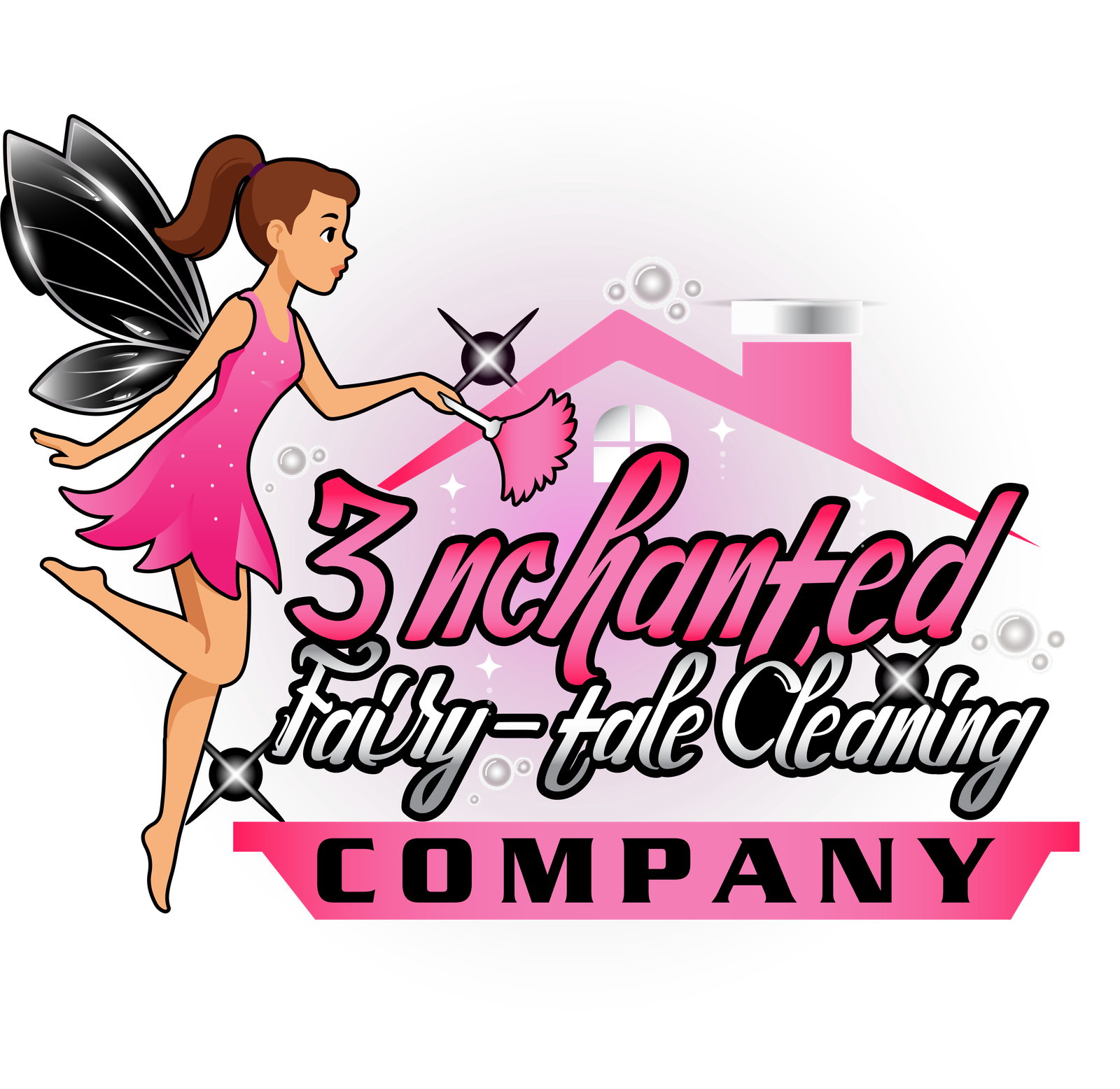 3nchanted Fairy-tale Cleaning Logo